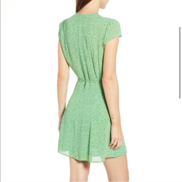 NEW • Reformation • Dawn Wrap Mini Dress Julep Md - Picture 3 of 7